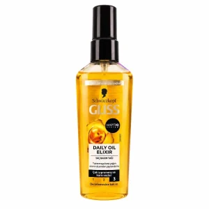 روغن مو شوارتسکف گلیس Daily Oil Elixir ترمیم کننده موهای خشک و آسیب دیده 75 میل