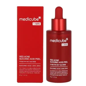 سرم لایه‌بردار ضدجوش مدی‌کیوب مدل Red Acne Succinic Acid Peel حجم 40 گرم
