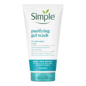 ژل شستشوی صورت سیمپل مدل Purifying Gel Wash Daily Skin Detox حجم 150 میل