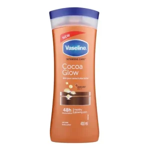 لوسیون بدن وازلین مدل Intensive Care Cocoa Glow حجم 400 میل