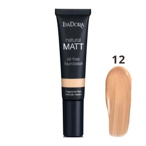 کرم پودر مات ایزادورا Natural Matt بدون چربی 35 میل | پوشش طبیعی و ماندگار شماره 12