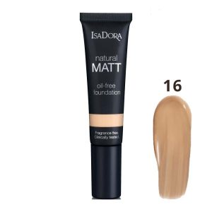 کرم پودر مات ایزادورا Natural Matt بدون چربی 35 میل | پوشش طبیعی و ماندگار شماره 16