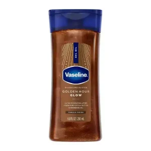 ژل روغن بدن وازلین مدل Golden Hour Glow حجم 200 میل