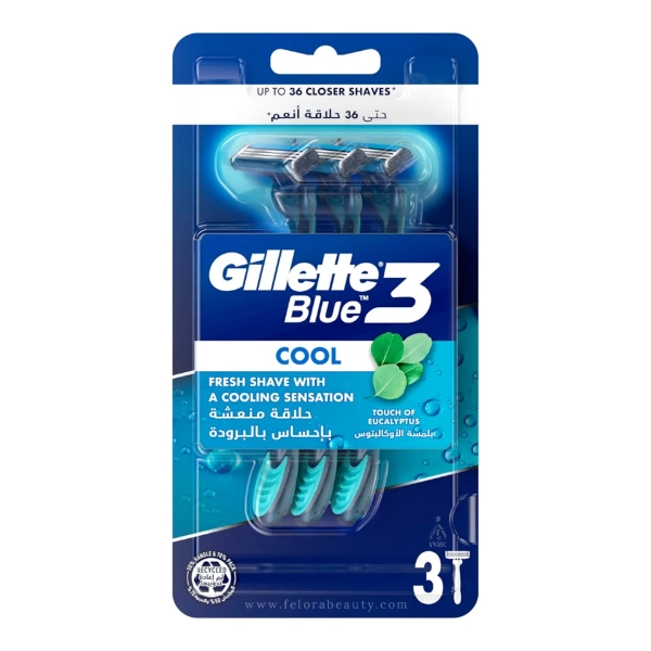 خودتراش ژیلت Blue3 Cool بسته 3 عددی