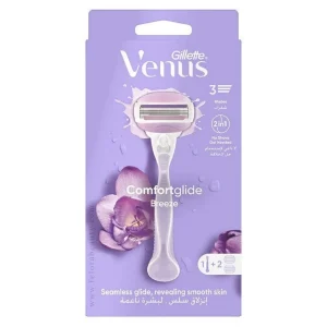 خودتراش ژیلت ونوس ComfortGlide Breeze سه تیغه + ۲ یدک