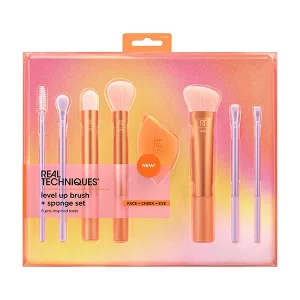 ست براش و اسفنج ریل تکنیکس مدل Level Up Brush + Sponge Set کد 6009