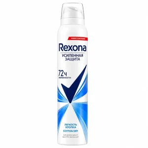 اسپری ضد تعریق زنانه رکسونا Cotton Dry 72H حجم 200 میل