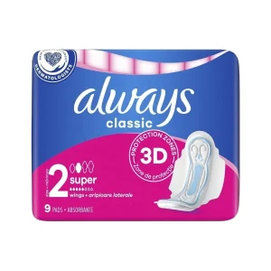 پد بهداشتی Always Classic Maxi سایز 2 Super بالدار 9 عدد
