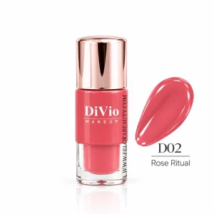 رژگونه مایع دیویو شماره D02 مدل Rose Ritual حجم 7 میل
