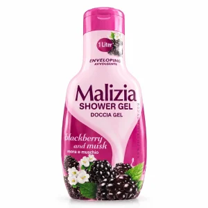 شاور ژل مالیزیا Blackberry & Musk مدل Enveloping حجم ۱ لیتر