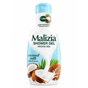 شاور ژل مالیزیا Coconut Milk نرم‌کننده حجم ۱ لیتر