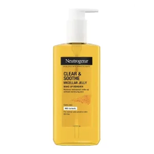 پاک‌کننده آرایش ژلی میسلار نوتروژینا Clear & Soothe با زردچوبه 200 میلی‌لیتر