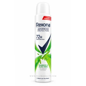 اسپری ضد تعریق زنانه رکسونا Bamboo & Aloe Vera حجم 200 میلی‌لیتر