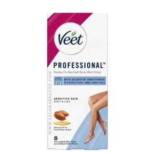 نوار موبر Veet Professional پوست حساس 8 عددی